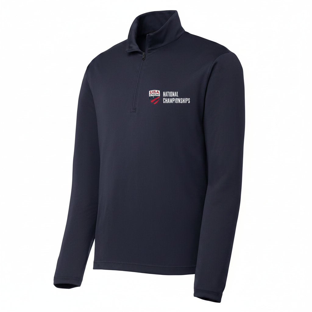 USA Cycling National Championships 1/4 Zip Performance Pullover Product View