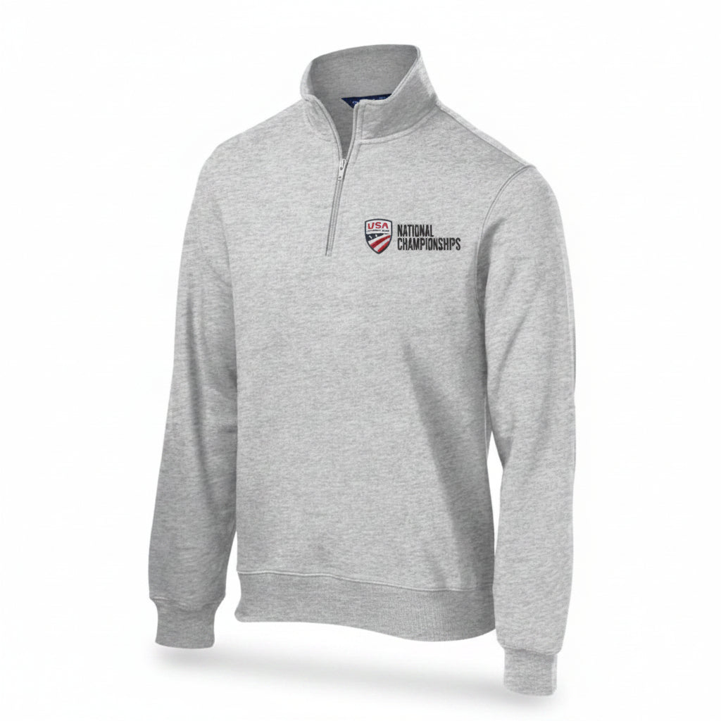 USA Cycling National Championships 1/4 Zip Cotton Pullover Product View