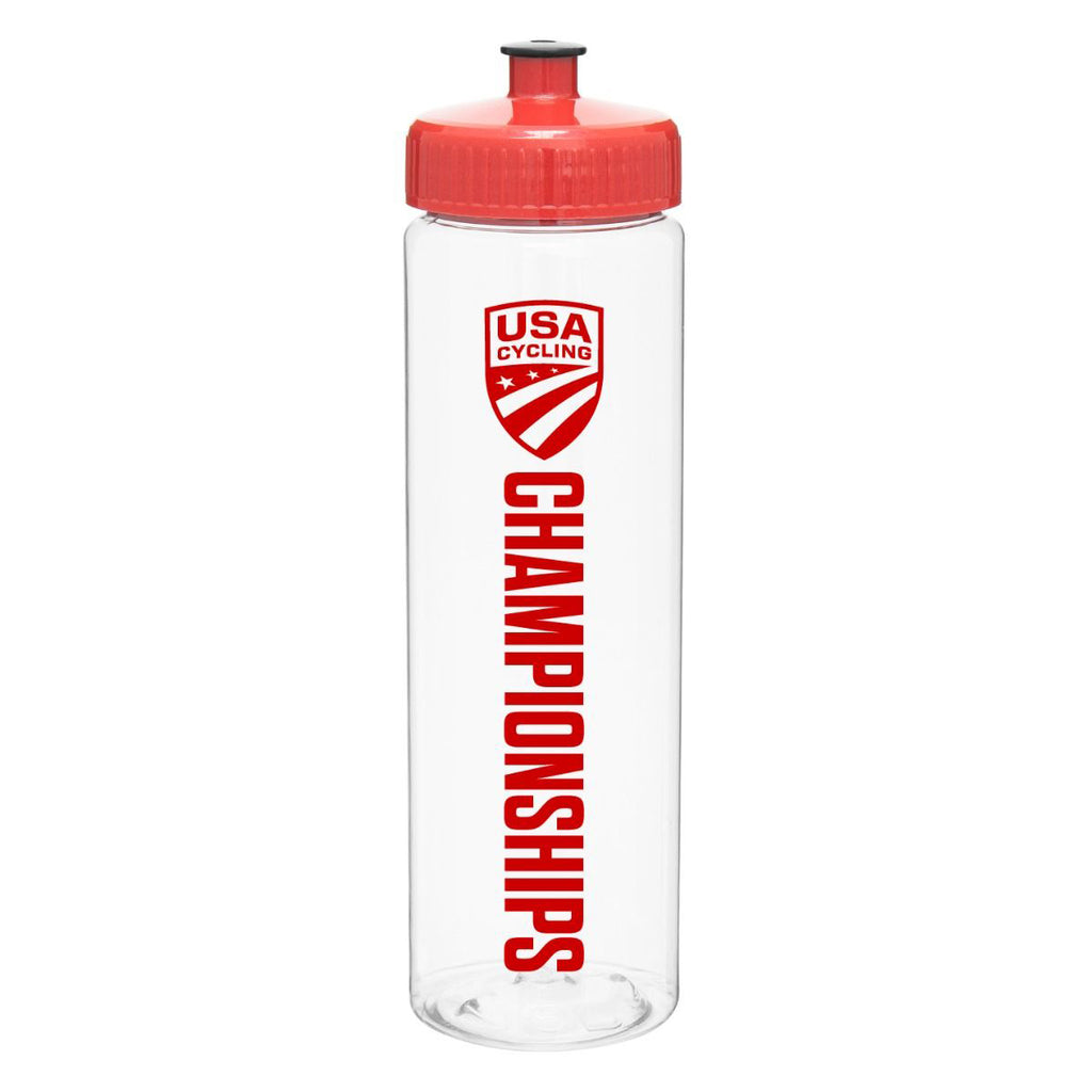 USA Cycling Primary Logo Championships 25oz. Water Bottle Red