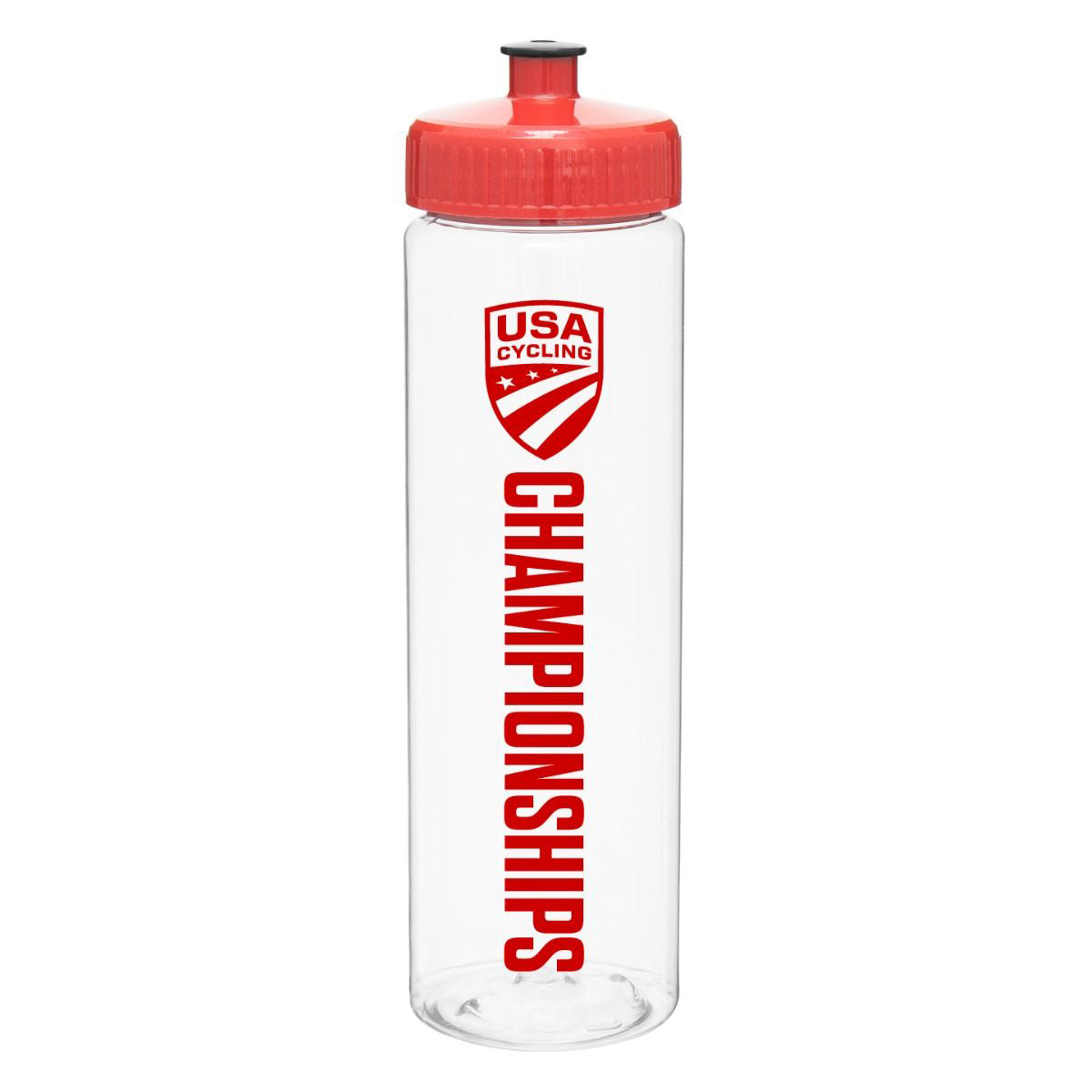 USA Cycling Primary Logo Championships 25oz. Water Bottle Red
