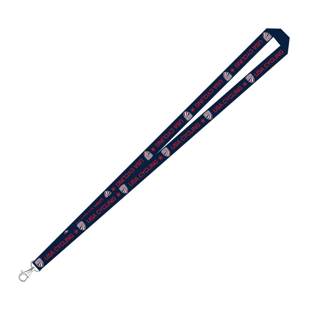 USA Cycling Primary Logo Lanyard Navy