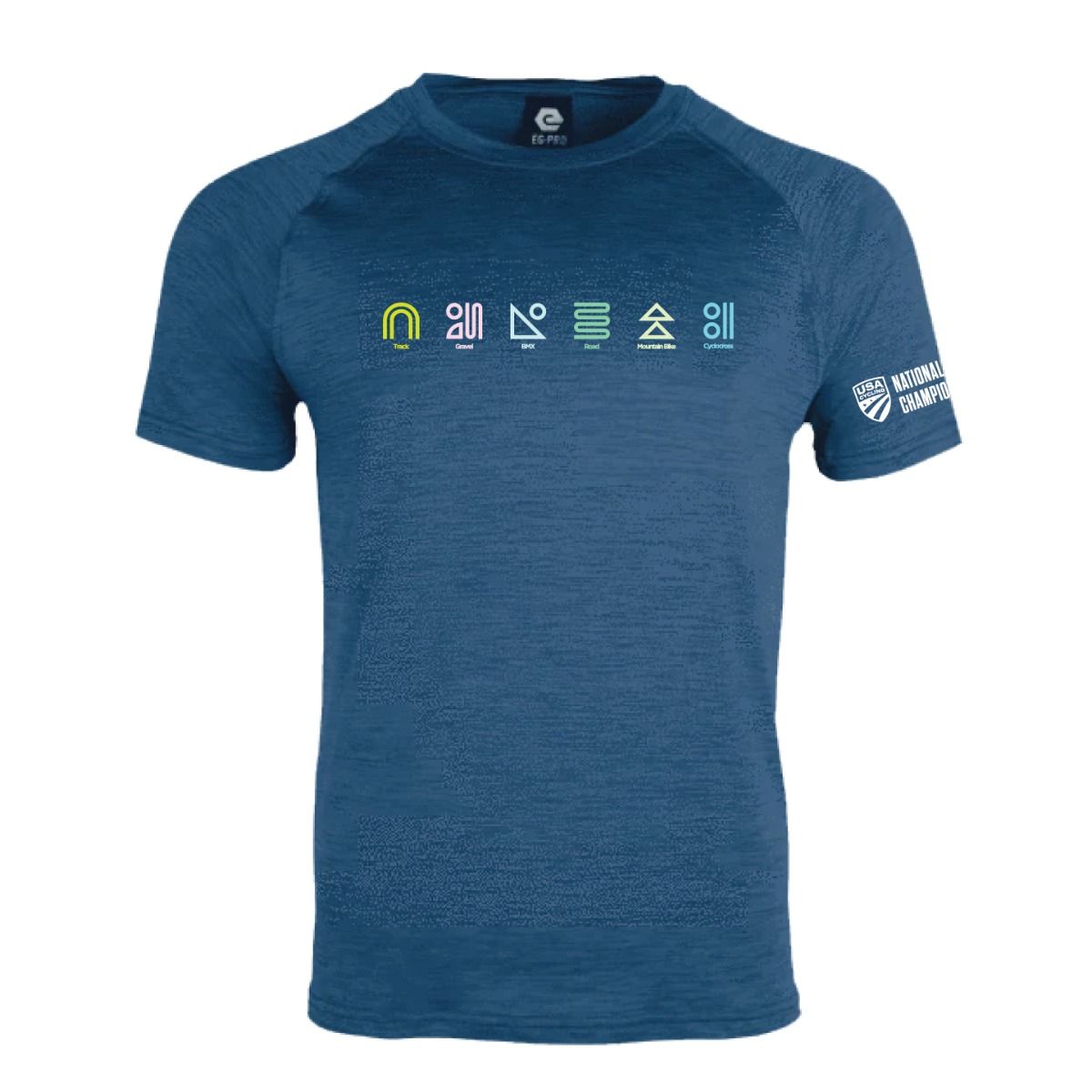 USA Cycling National Championships Performance Short Sleeve T-Shirt Product View