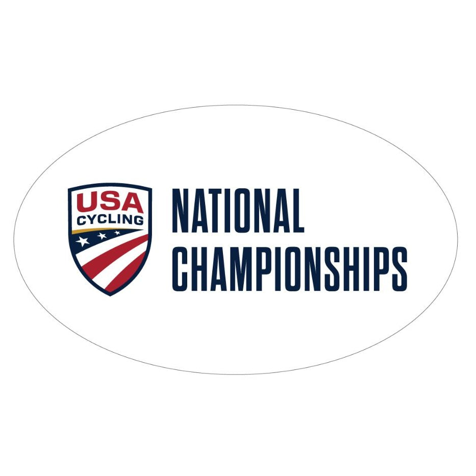 USA Cycling National Championships Oval Sticker Product View